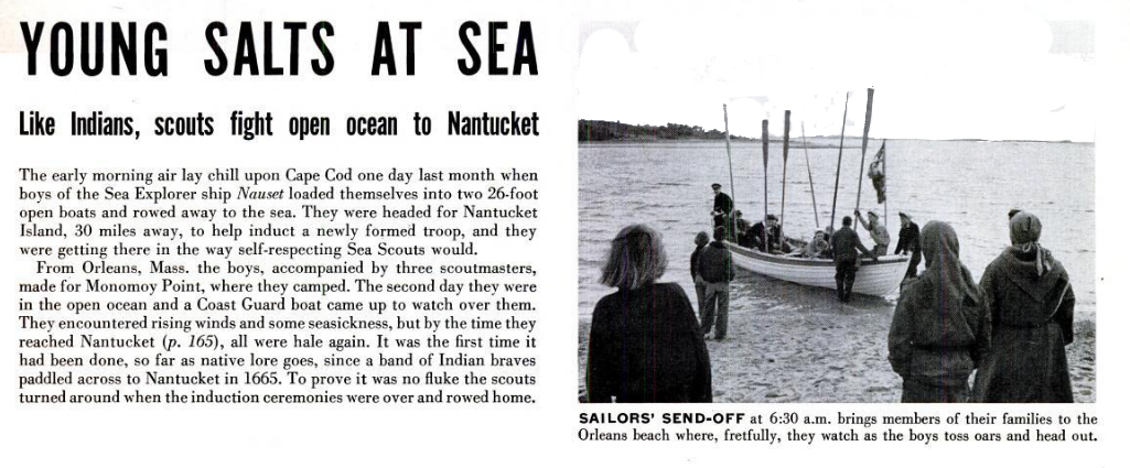 Sea Scouts to Nantucket